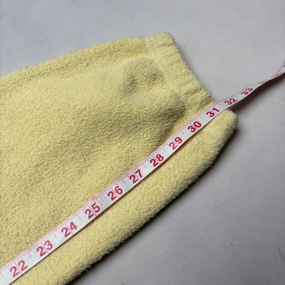 Brain Dead Reverse Fleece Sweatpants Men's Small Yellow Fleece Joggers